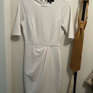 Lulu's Classic White Long Sleeve Dress